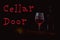 Cellar Door Business Text On Black Background