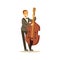 Cellist man playing classical music on cello, classical music performance