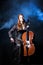 Cello musician, Mystical music