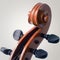 Cello Scroll And Tuning Pegs