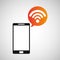 Cellphone connection wifi multimedia icon