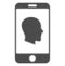 Cellphone Profile Halftone Dotted Icon