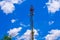 Cellphone Tower On Clear Blue Sky Background 2.