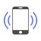 Cellphone Vibration Halftone Dotted Icon
