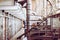 Cells of the Alcatraz Island, formerly a military prison and today a historic place that daily hosts tourists` visits.