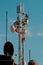 Cellular phone base station tower