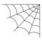 Cellular spiderweb icon, outline style