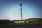 Cellular telecom tower in a remote area of a desert