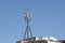 Cellular transmitters on top of building