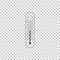 Celsius and fahrenheit meteorology thermometers measuring heat and cold icon isolated on transparent background