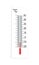 Celsius thermometer indicates low temperature