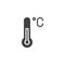 Celsius thermometer vector icon