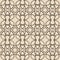 Celtic brown ethnic vector pattern with wicker elements