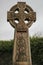 Celtic cross in an Irish cemetery.