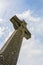 Celtic cross in an irish graveyard