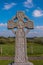 A celtic cross style headstone.