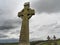 Celtic crosses in a cemetery in Ireland.