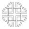 celtic dara knot irish symbol logo icon.