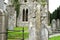 Celtic graveyard in ancient Ireland