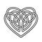 Celtic Heart Interlaced Symbol.