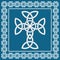 Celtic irish cross,symbolizes eternity,vector illustration