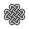 Celtic knot vector, Feast of Saint Patrick line icon