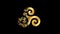 Celtic Neopaganism Religious symbol Animation, Particle Animation of Religious Icon Celtic.