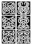 Celtic snakes knot patterns with tribal ornament