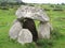 Celtic tomb in Western Ireland, Europe, near Sligo.