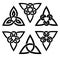 Celtic trinity knot set