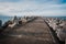 Cement breakwater of the Klaipeda harbour sea gate