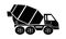 Cement, concrete mixer, freight transport, truck, vehicle icon