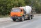 A Cement Delivery Lorry on the road