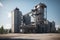 Cement Factory: The Industrial Process of Cement Production - Ai Generated