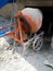 cement mixer, Stone,Cement and sand for construction