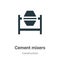 Cement mixers vector icon on white background. Flat vector cement mixers icon symbol sign from modern construction collection for