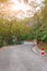 Cement road towards the top of Xinhui Guifeng mountain,Jiangmen,Guangdong,China.