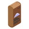 Cement sack icon isometric vector. Concrete machine