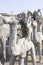 Cement sculptures of wise men on camels