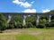 Cement train bridge outside of Brad town, Romania