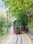 The cement train. Old train  between the Pobla de Lillet and the cement factory Asland, passing through the Garden Artigas de Gaud