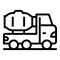 Cement truck mixer icon, outline style