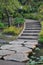 Cement walk way across river