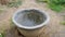 Cemented water pot for thirsty birds and animals, this is traditional culture in india