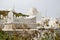 The cemetery on the beach. Mahdia. Tunisia.