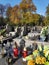 Cemetery candles in Poland