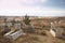 Cemetery in Cavusin, Cappadocia, Turkey