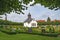 Cemetery and chapel of the former fishing village of Holm, a district of Schleswig in Schleswig-Holstein, Germany