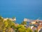 Cemetery the city of Nafpaktos. Gulf of Corinth, Greece.