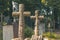 Cemetery cross outdoor scenic view grave yard